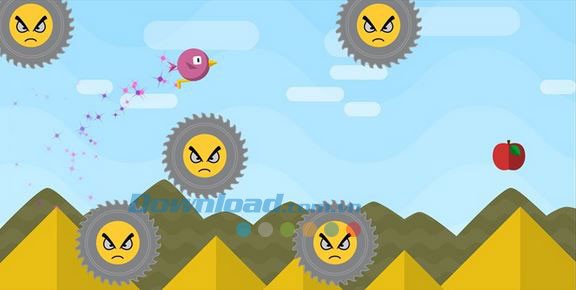 Đồ họa dễ thương trong Fly or die