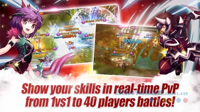 Thể hiện kỹ năng của bạn trong trận chiến PvP thời gian thực