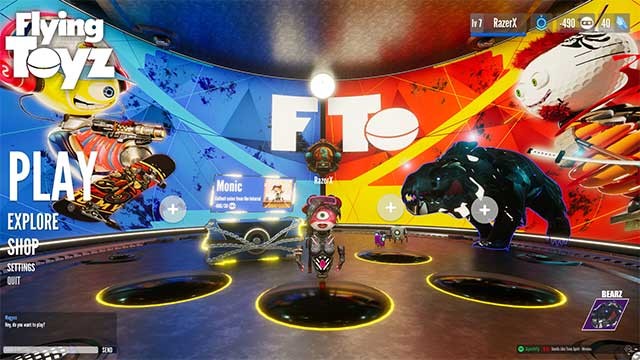 Flying Toyz là một trò chơi hành động có chủ đề mới lạ