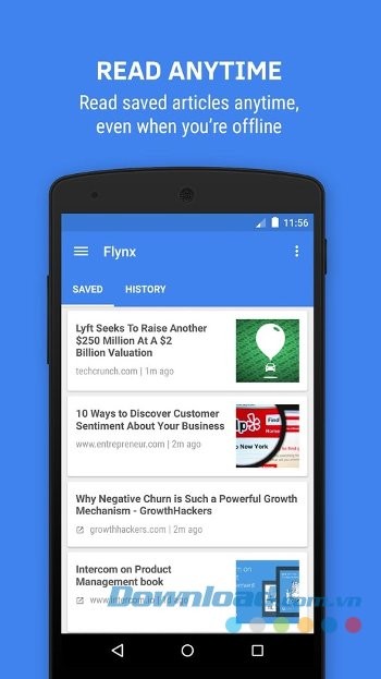 Đọc báo ngoại tuyến với Flynx