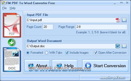 FM PDF To Word Converter Free