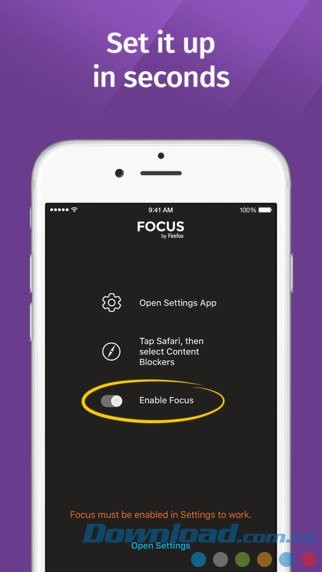 Thiết lập nhanh chóng trên Safari
