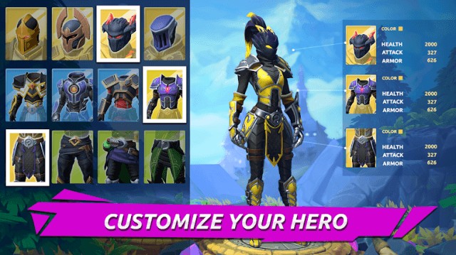 Tùy chỉnh anh hùng của bạn