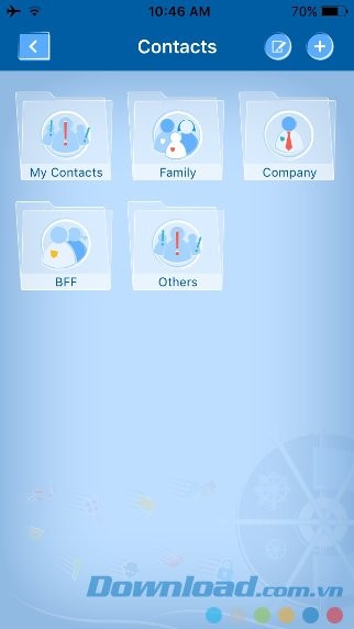 Quản lý danh bạ theo nhóm