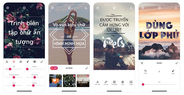 Font Candy for iOS hiện đã hỗ trợ font chữ tiếng Việt