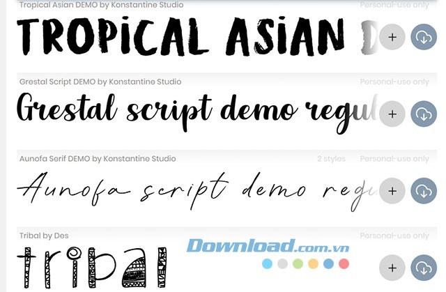 Bộ font chữ đẹp thiết kế poster