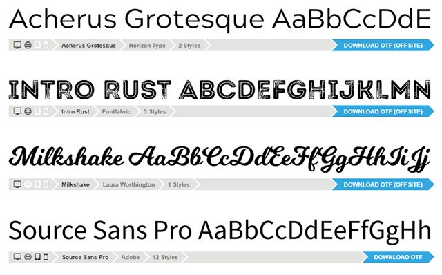 Font Squirrel cung cấp font chữ miễn phí dùng cho mục đích thương mại