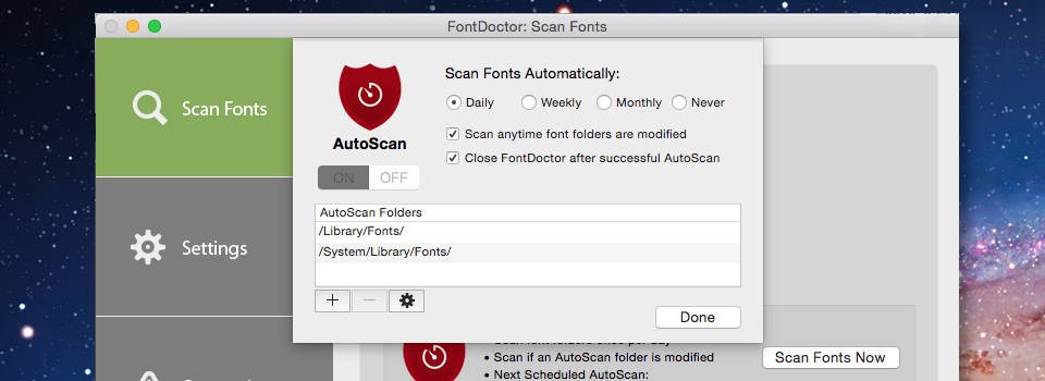 Tính năng chính của FontDoctor