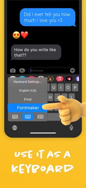 Sử dụng bàn phím Fontmaker của riêng mình