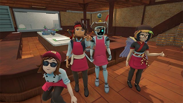 Hợp tác cùng 4 người bạn trong Foodslinger để phục vụ thực khách chu đáo