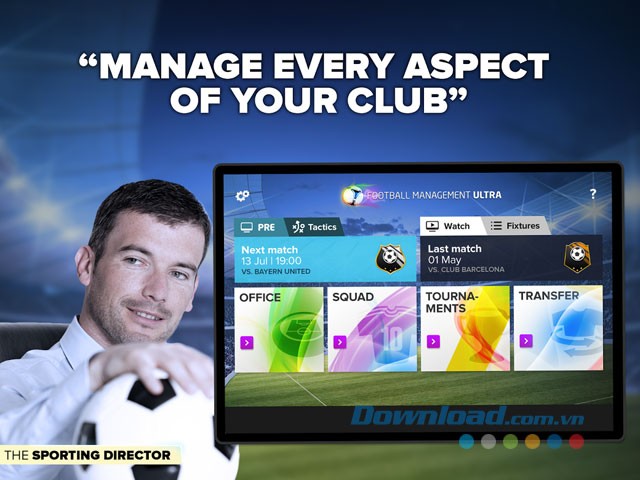 Quản lý mọi khía cạnh của câu lạc bộ