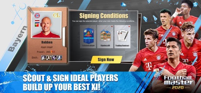 Ký hợp đồng và chuyển nhượng cầu thủ trong Football Master