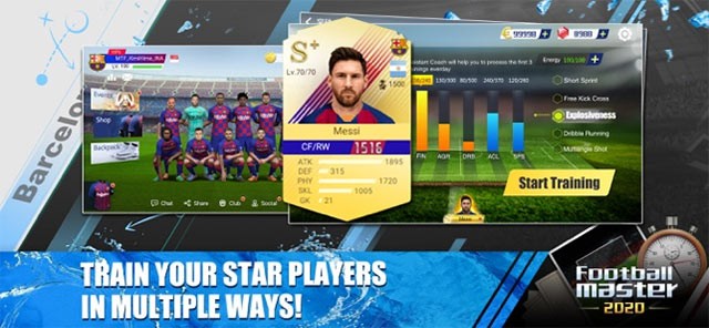 Huấn luyện cầu thủ theo nhiều cách