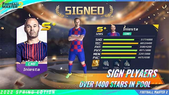 Chiêu mộ và ký hợp đồng với nhiều ngôi sao bóng đá nổi tiếng khi bạn phát triển