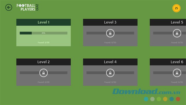 Game đoán tên cầu thủ bóng đá