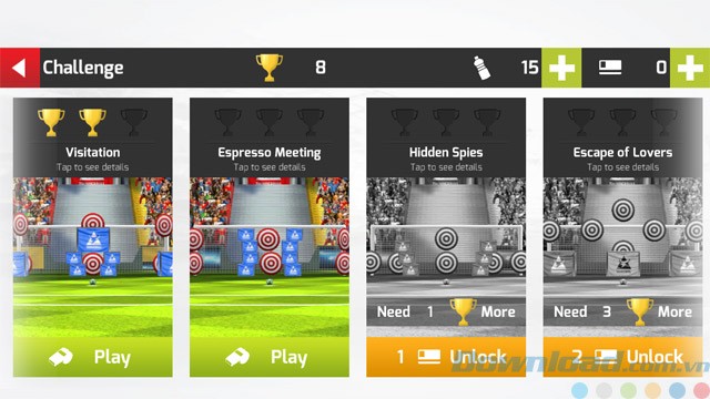 Thách thức trong game thể thao Football World League 3D