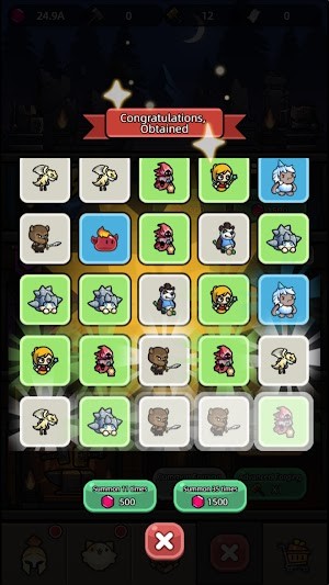 Tuyển dụng các nhân vật để cùng bạn chiến đấu.