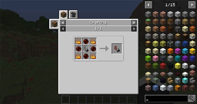 Công thức chế tạo block, vũ khí, bùa chú trong Forever Nether Mod