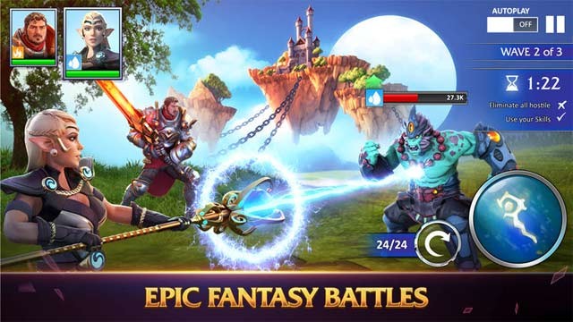 Tham gia các cuộc chiến sôi động và chinh phục vô số chế độ game hấp dẫn của Forged Fantasy