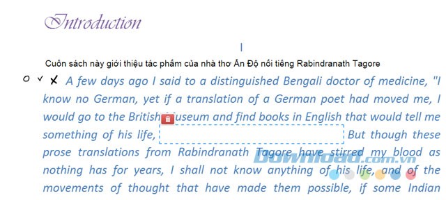 Xóa đoạn văn bản trong file