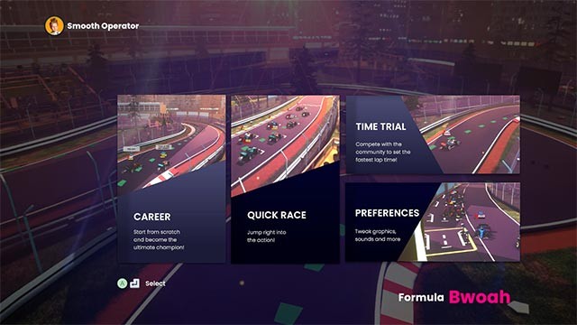 Rất nhiều chế độ đua nhanh, tính giờ, phát triển sự nghiệp... trong Formula Bwoah PC