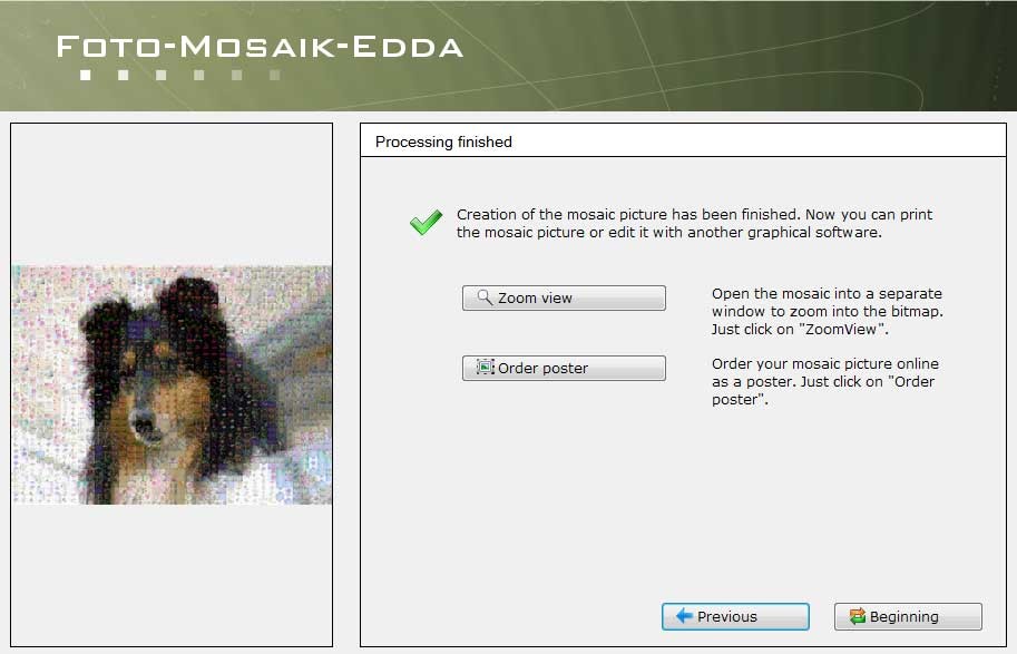 Ảnh sau khi hoàn thiện bằng Foto-Mosaik-Edda