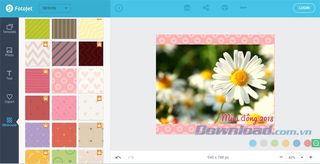 Thay đổi hình nền