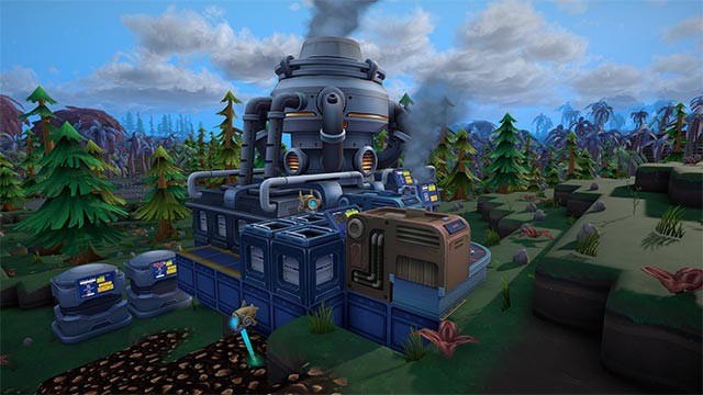 Xây dựng nhà máy tự động hóa khổng lồ trong khi chơi Foundry game