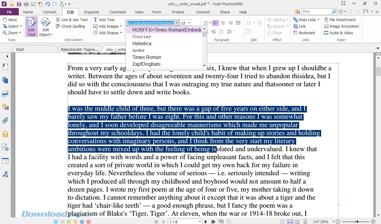 Đa dạng tùy chọn chỉnh sửa văn bản