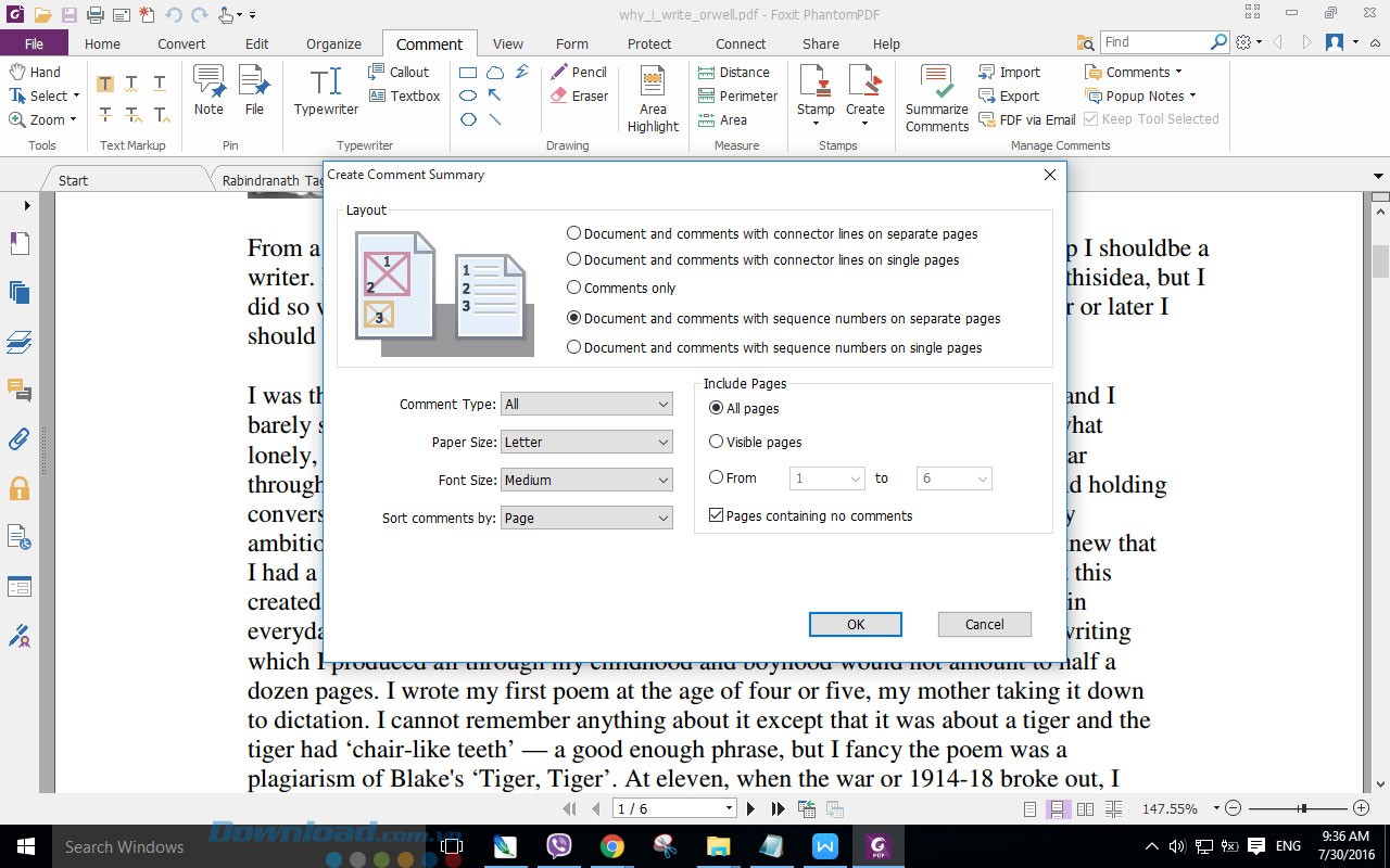 Tóm tắt bình luận