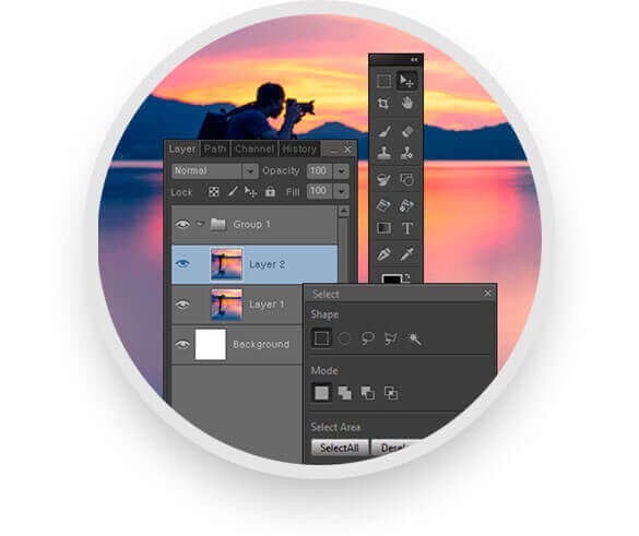 Foxit Studio Photo có bộ công cụ chỉnh sửa ảnh thiết yếu