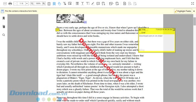 Đóng dấu cho file PDF