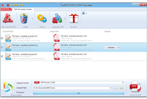FoxPDF DXF to PDF Converter