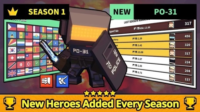 Anh hùng mới thường xuyên được thêm vào các season