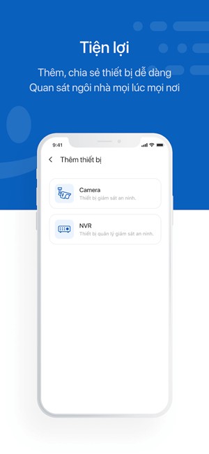 Thêm, chia sẻ thiết bị dễ dàng