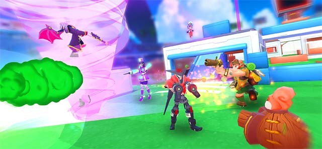 Lập team bao gồm 5 anh hùng và tham gia các cuộc đấu súng 5v5 sôi động