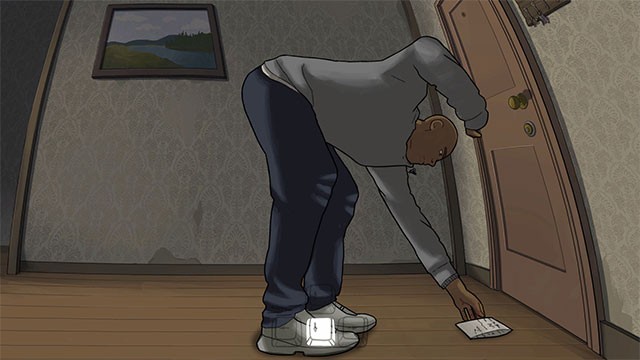 Frank và Drake chỉ giao tiếp với nhau qua những mảnh giấy note dán khắp căn hộ