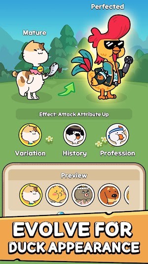 Tiến hoa để tạo thành vịt có diện mạo độc đáo