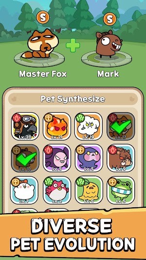 Hợp nhất để tạo ra pet mới