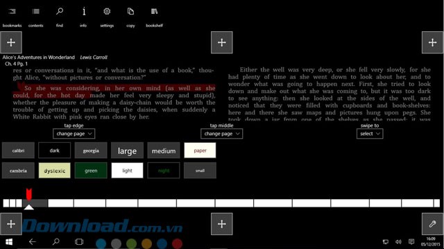 Các lựa chọn khi đọc sách