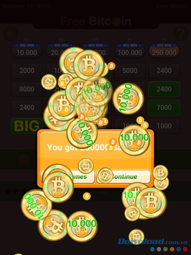 Free Bitcoin cho Android giải thưởng lớn cho người đăng nhập hàng ngày