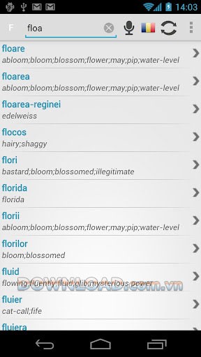 Free Dict: Romanian English