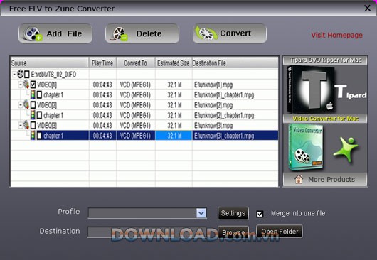 Free FLV to Zune Converter