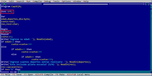 Giao diện Free Pascal