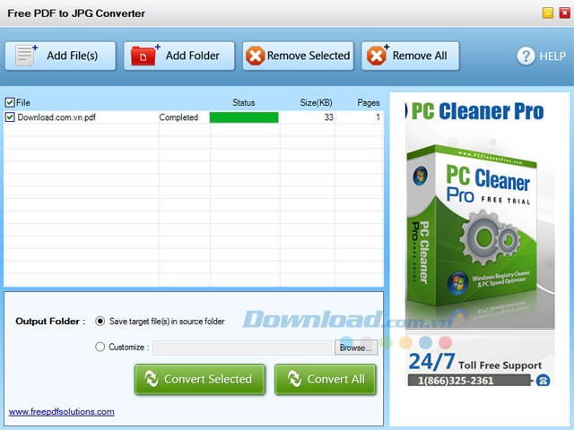 Free PDF to JPG Converter