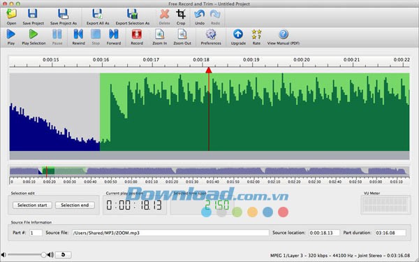 Free Record and Trim for Mac