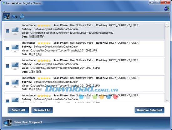 Free Registry Cleaner