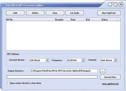 Free RM to MP3 Converter Splitter