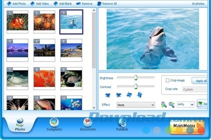 Free Slideshow Maker hỗ trợ cá nhân hóa ảnh
