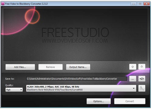 Free Video to BlackBerry Converter